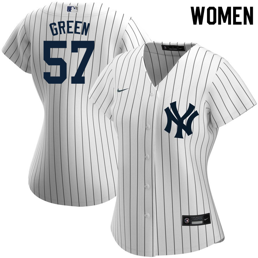 2020 Nike Women #57 Chad Green New York Yankees Baseball Jerseys Sale-White